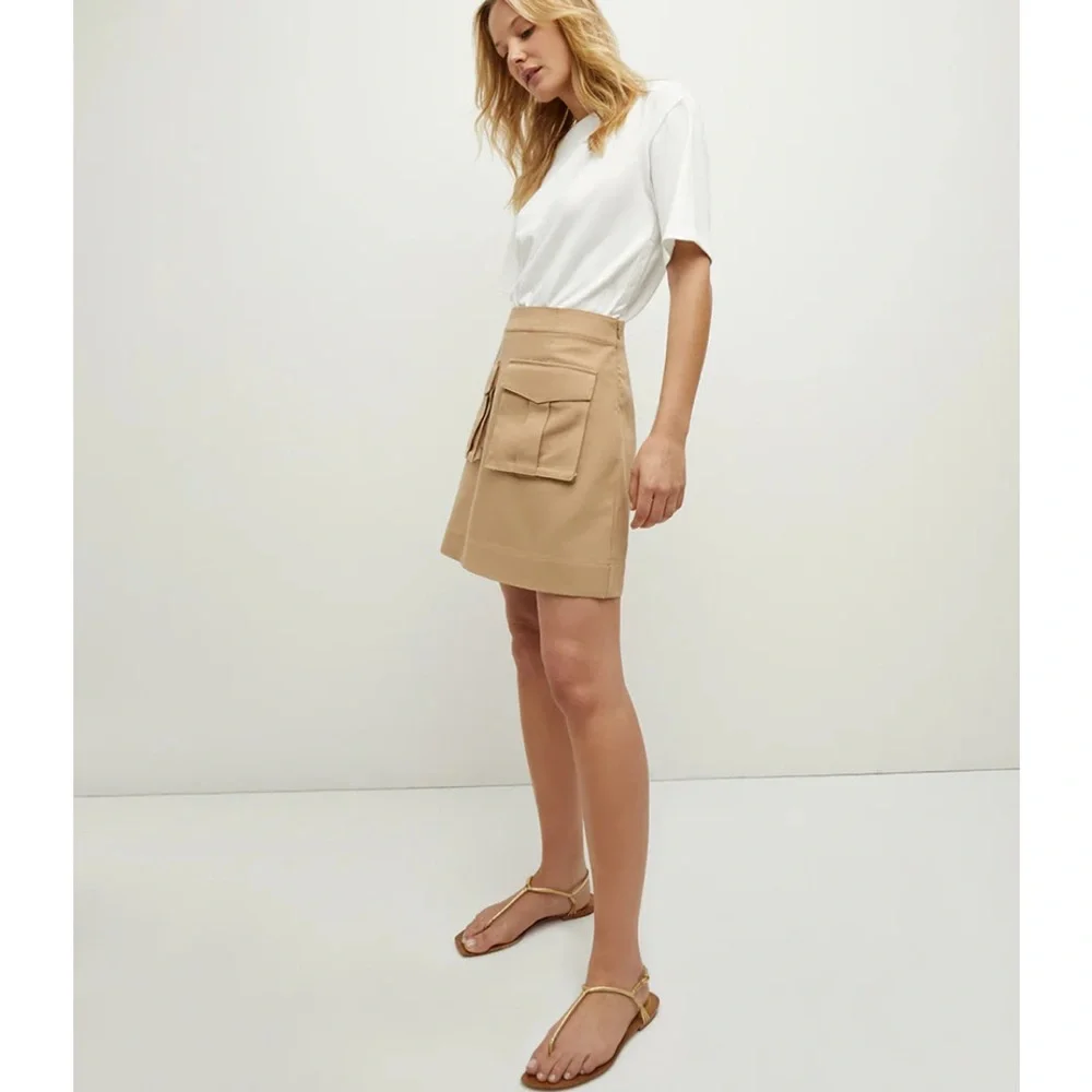 Veronica Beard White and Tan Dress - Picture 3 of 12